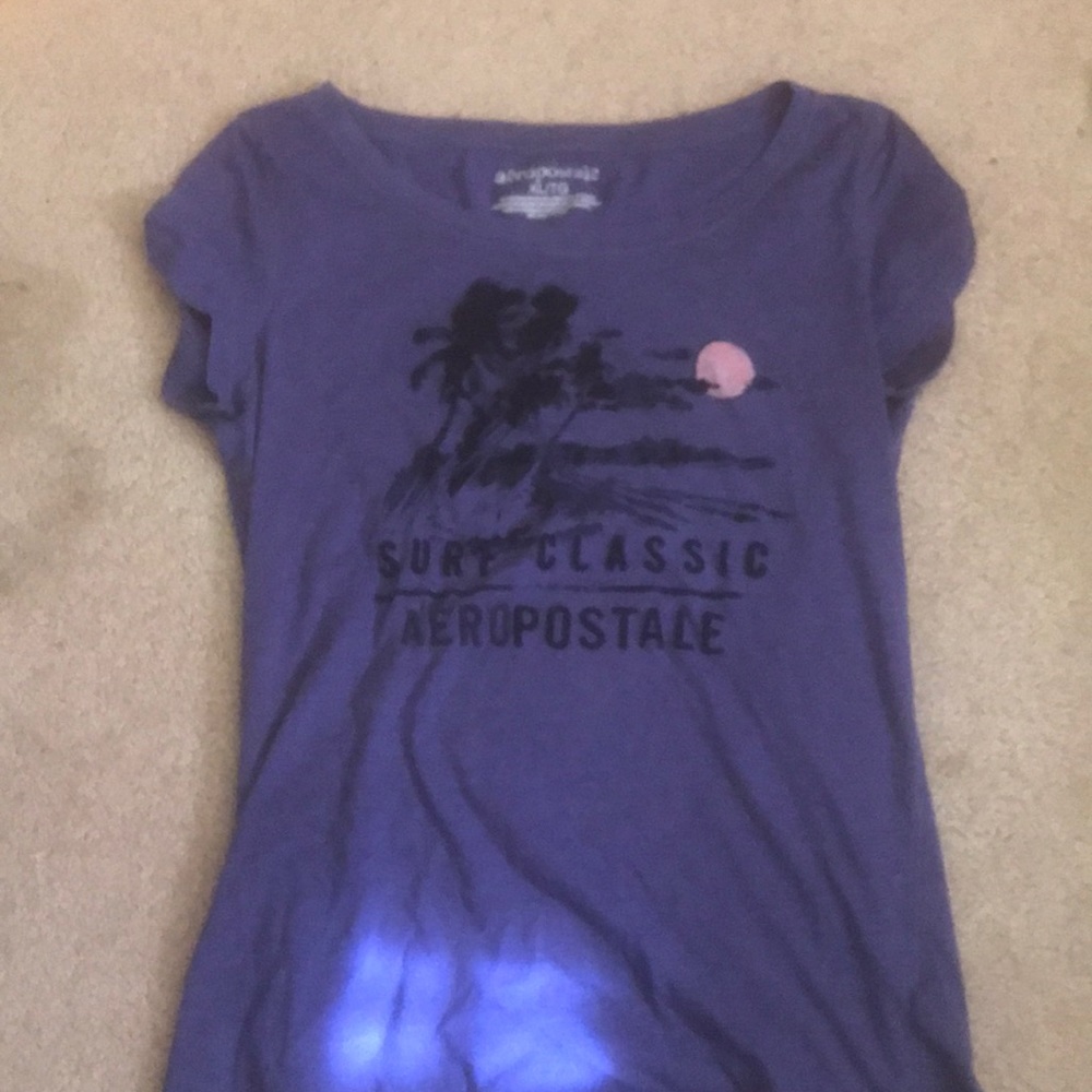 purple aeropostale shirt